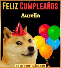 GIF Memes de Cumpleaños Aurelia